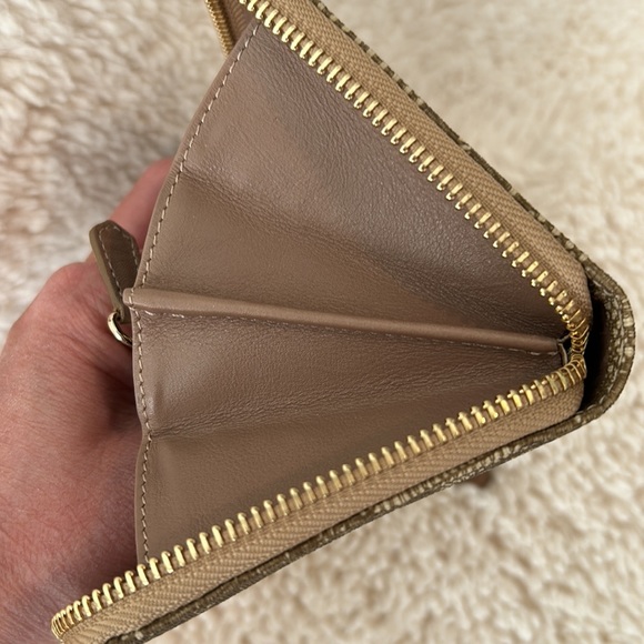 Valentino Leather Lace Floral Print Zip Around Wallet - Picture 10 of 12